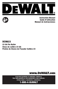 Mode d’emploi DeWalt DCN623B Cloueur