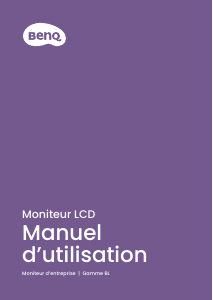 Mode d’emploi BenQ BL2490TC Moniteur LCD