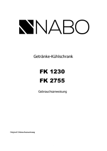 Bedienungsanleitung NABO FK 2755 Kühlschrank