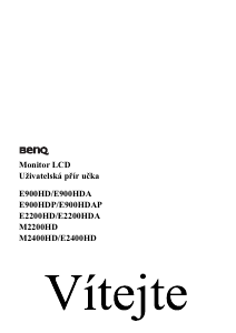 Manuál BenQ E2200HD LCD monitor