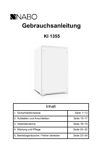 Bedienungsanleitung NABO KI 1355 Kühlschrank