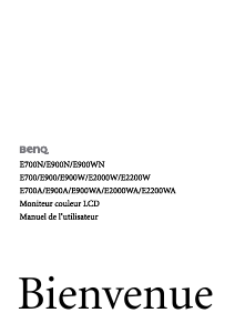 Mode d’emploi BenQ E900 Moniteur LCD