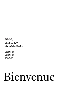Mode d’emploi BenQ EW2420 Moniteur LCD