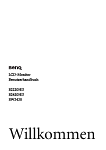 Bedienungsanleitung BenQ EW2420 LCD monitor