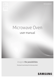 Manual Samsung ME16A4021AS/AC Microwave
