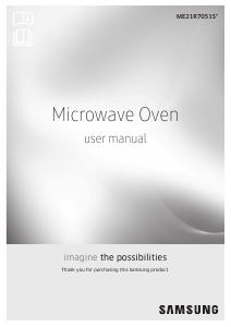 Manual Samsung ME21R7051SS/AA Microwave