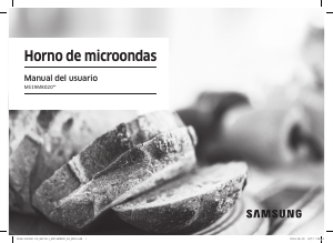Manual de uso Samsung MS19M8020AS Microondas