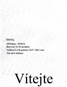 Manuál BenQ FP567S LCD monitor