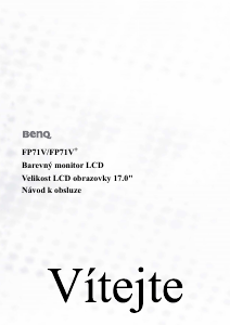 Manuál BenQ FP71V+ LCD monitor