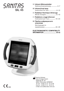 Bedienungsanleitung Sanitas SIL 45 Infrarotlampe