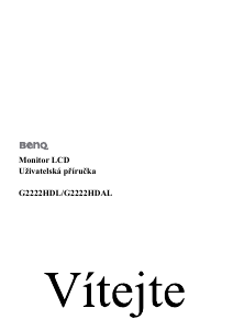 Manuál BenQ G2222HDL LCD monitor