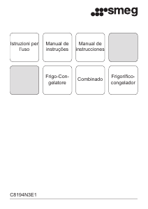 Manual de uso Smeg C8194N3E1 Frigorífico combinado