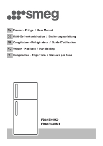 Mode d’emploi Smeg FD84EN4HX1 Réfrigérateur combiné