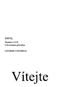 Manuál BenQ G922HDAL LCD monitor