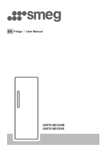 Handleiding Smeg UKFS18EV2HB Koelkast