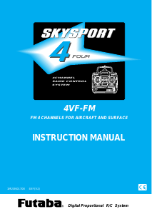 Manual Futaba 4VF RC Controller