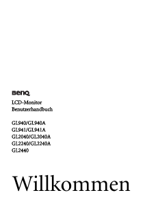 Bedienungsanleitung BenQ GL2240A LCD monitor