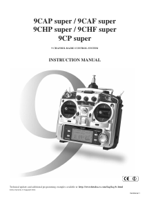 Handleiding Futaba 9CAF Super RC Controller