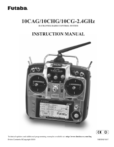 Manual Futaba 10CAG RC Controller