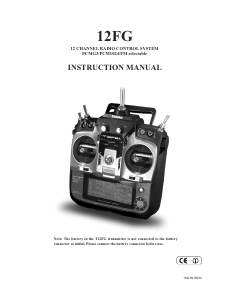 Manual Futaba 12FG RC Controller