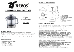 Bruksanvisning Thulos TH-EX45 Citruspress