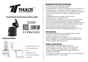 Bruksanvisning Thulos TH-EX49 Citruspress