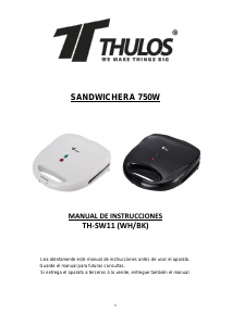 Manual de uso Thulos TH-SW11 Grill de contacto