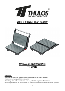 Manual de uso Thulos TH-GP215 Grill de contacto