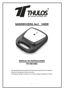 Manual Thulos TH-SW1401 Contact Grill