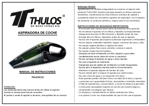 Bruksanvisning Thulos TH-CVC12 Handdammsugare