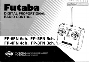 Handleiding Futaba FP-3FN RC Controller