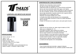 Handleiding Thulos TH-OA4009 Lamp