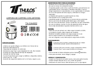 Handleiding Thulos TH-OA4002 Lamp