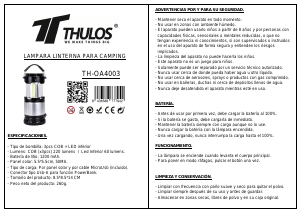Handleiding Thulos TH-OA4003 Lamp
