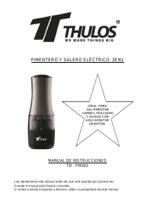 Manual de uso Thulos TH-PM002 Molinillo de pimienta y sal