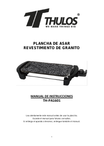 Manual de uso Thulos TH-PA1601 Parrilla de mesa