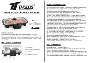 Bruksanvisning Thulos TH-BQ208 Bordgrill