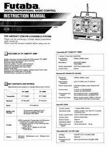 Manual Futaba FP-4NBF RC Controller