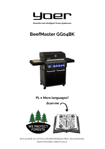 Instrukcja Yoer GG04BK BeefMaster Grill