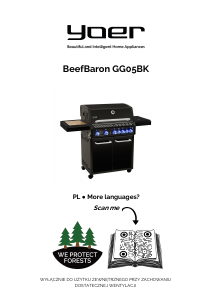 Instrukcja Yoer GG05BK BeefBaron Grill