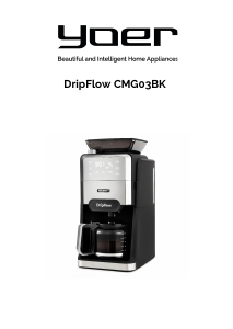 Bedienungsanleitung Yoer CMG03BK DripFlow Kaffeemaschine
