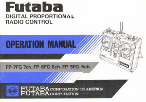 Handleiding Futaba FP-5FG RC Controller