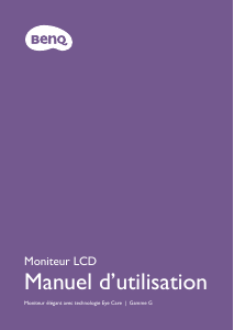 Mode d’emploi BenQ GW2480L Moniteur LCD