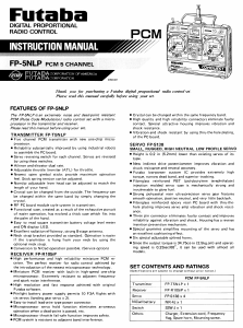 Manual Futaba FP-5NLP RC Controller