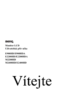 Manuál BenQ M2200HD LCD monitor