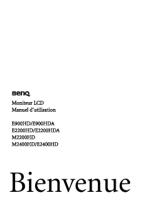 Mode d’emploi BenQ M2200HD Moniteur LCD