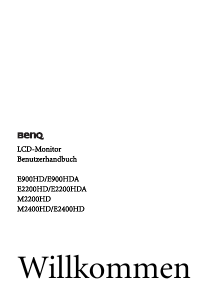 Bedienungsanleitung BenQ M2200HD LCD monitor