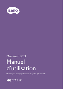 Mode d’emploi BenQ PD3200Q Moniteur LCD