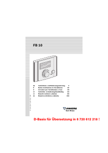 Bedienungsanleitung Junkers FB 10 Thermostat