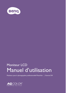 Mode d’emploi BenQ SW271 Moniteur LCD